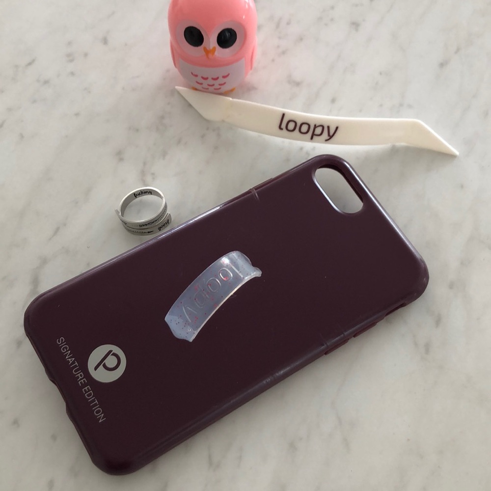 iPhone 6, 7, 8 Loopy Cases Wine Color